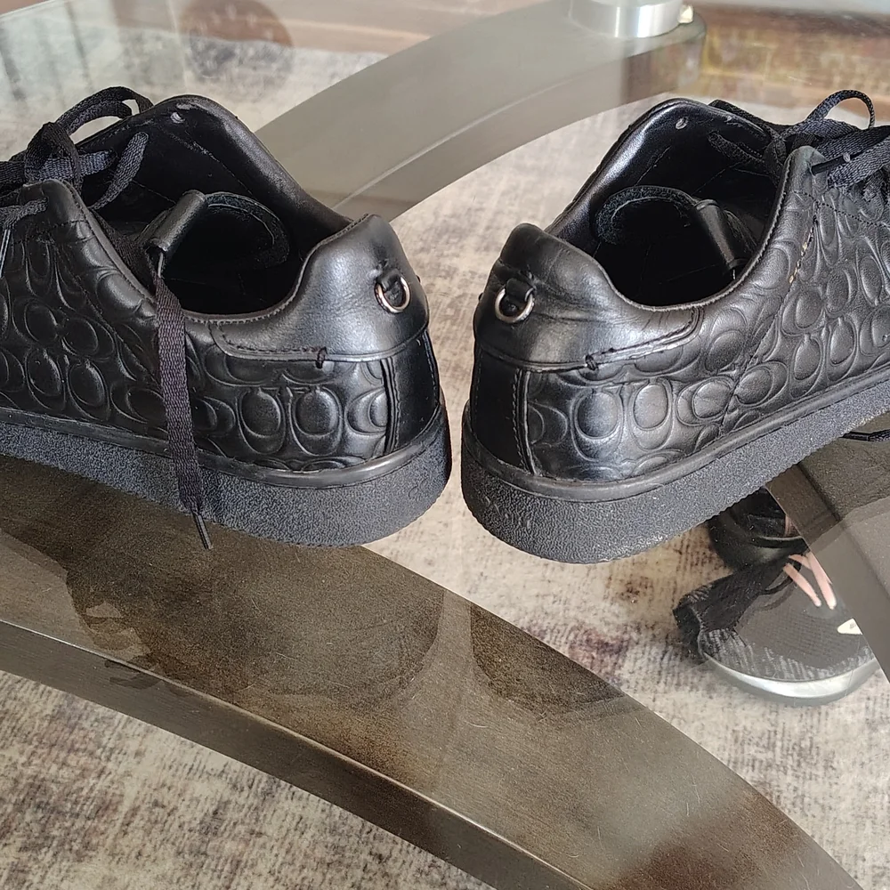 Coach Black Embossed Sneakers - Picture 4 of 7